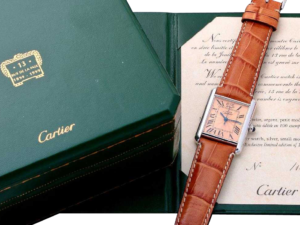 Rare Limited Edition Sterling Silver Cartier Tank