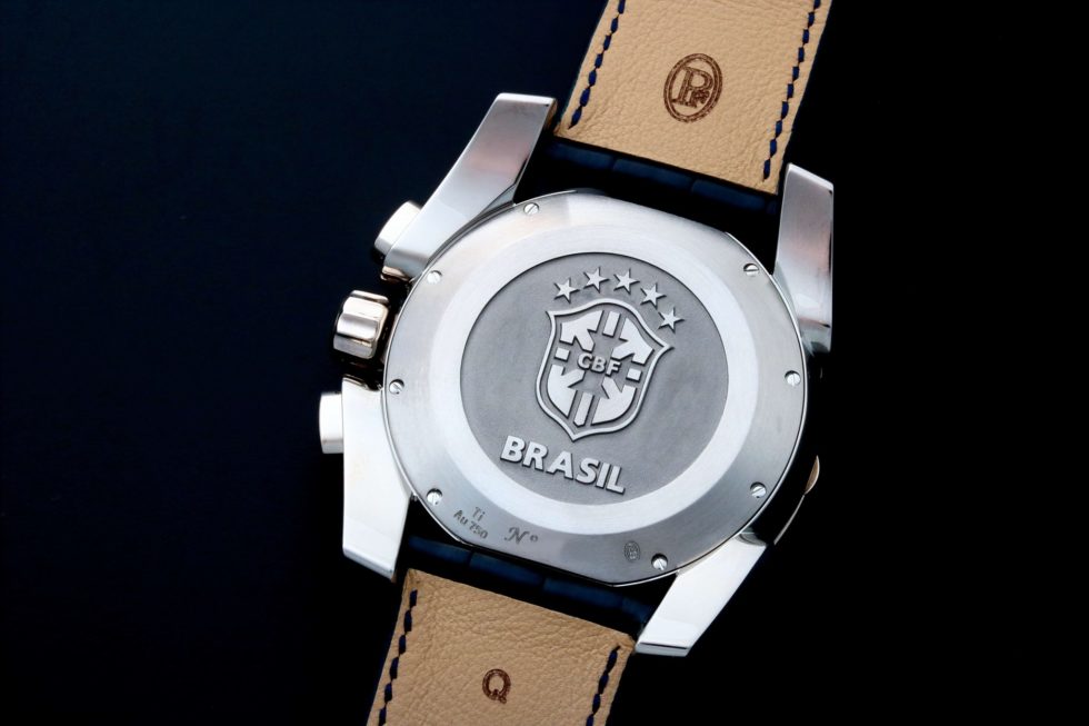 PARMIGIANI FLEURIER Pershing 005 Chronograph White Gold Titanium Brazil Watch PFC528-3402500-HA3142 - Baer & Bosch Auctioneers