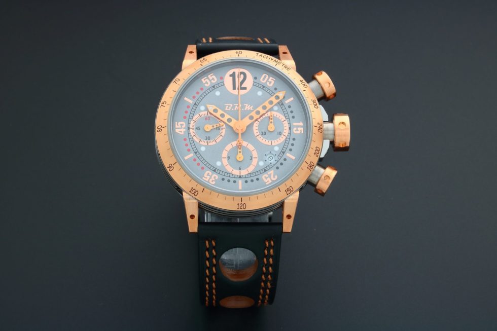 B.R.M. Chronograph Tutone Watch V8-44-GT-5N-CG - Baer & Bosch Auctioneers