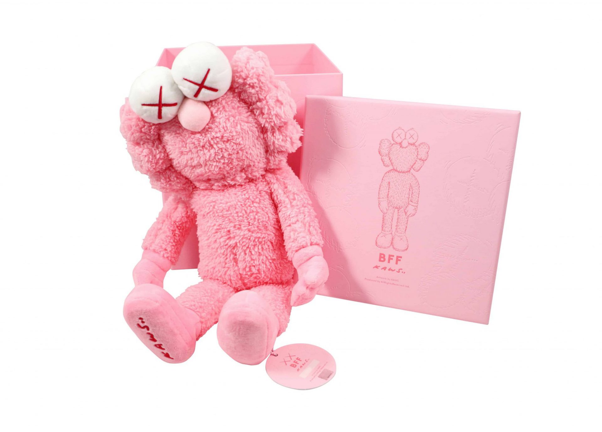 kaws plush pink